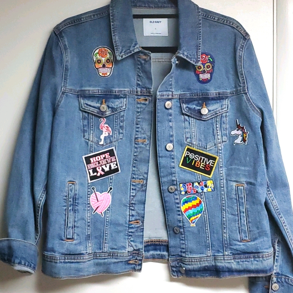 NWT custom 1 of a kind Denim Jacket